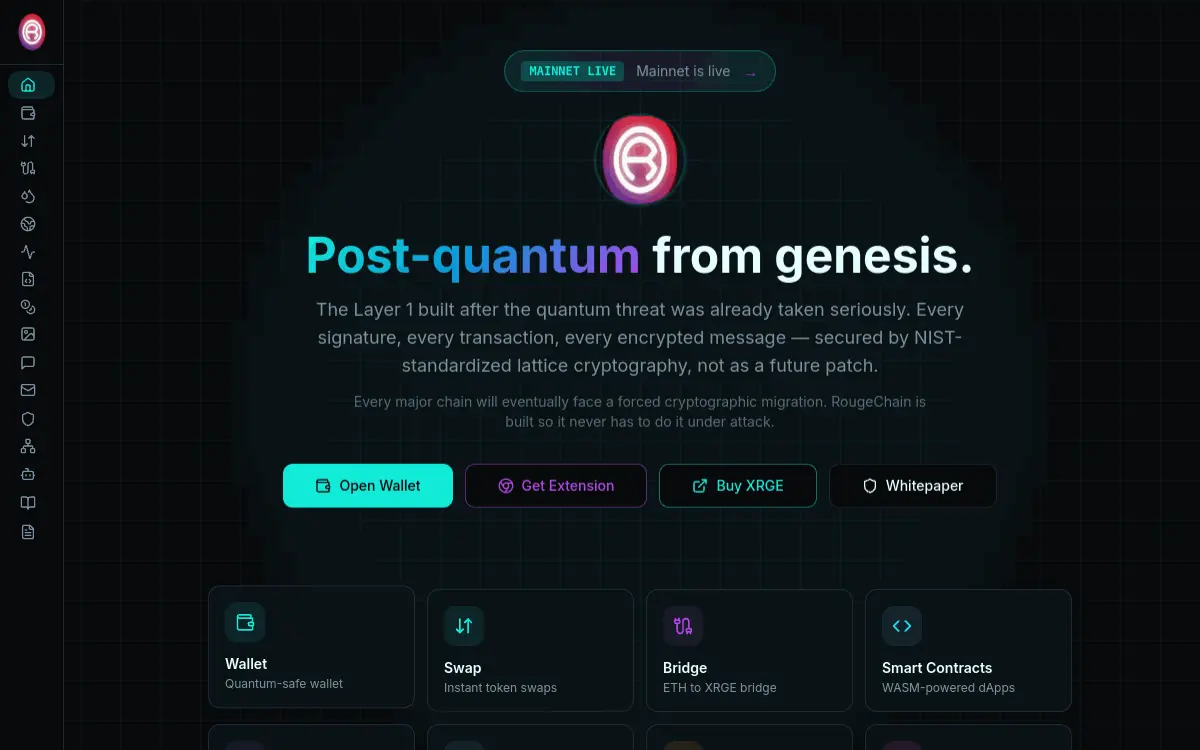 RougeChain homepage