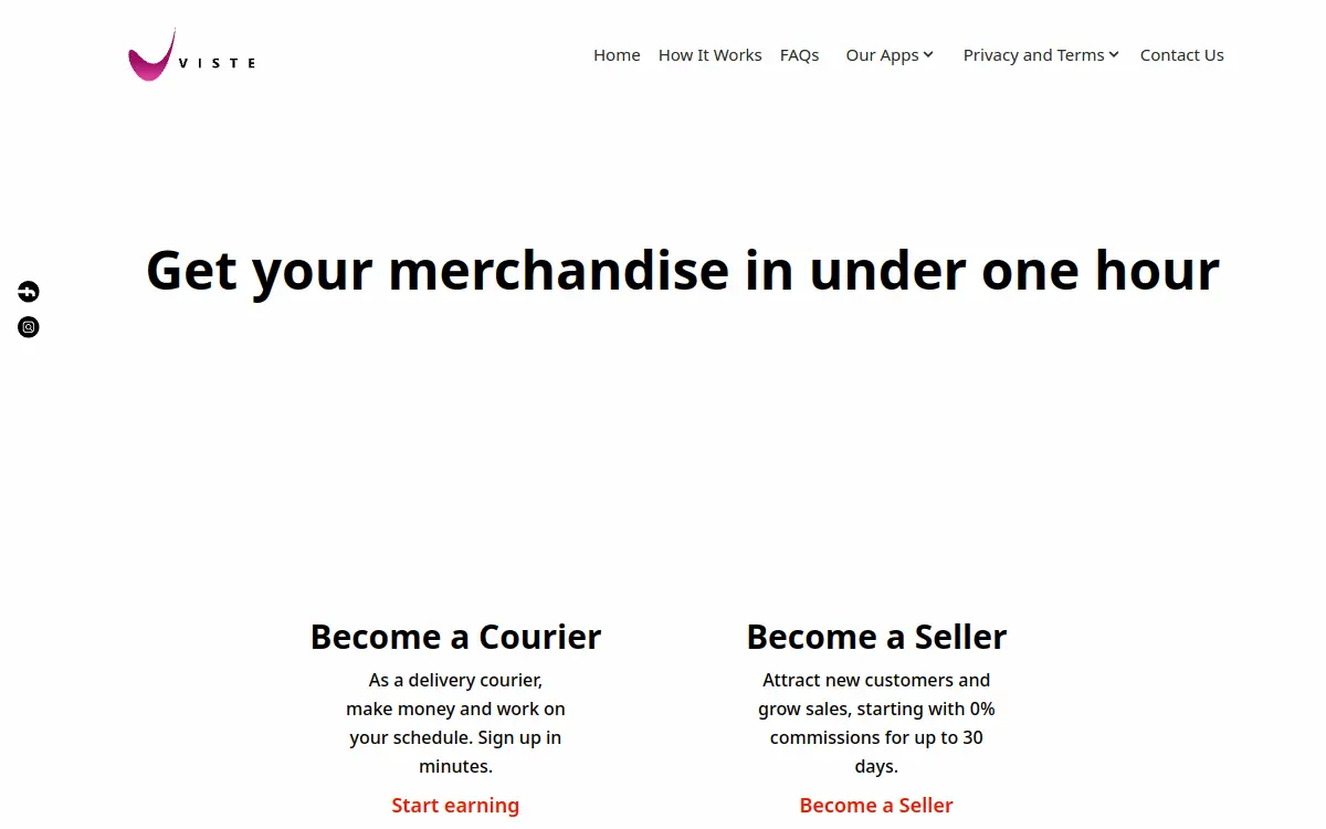 Viste homepage